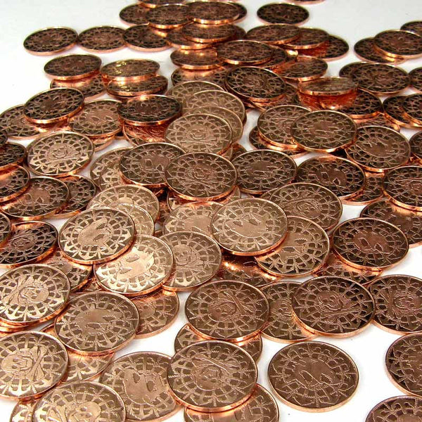 Copper Pirate Coins in Varying Quantities